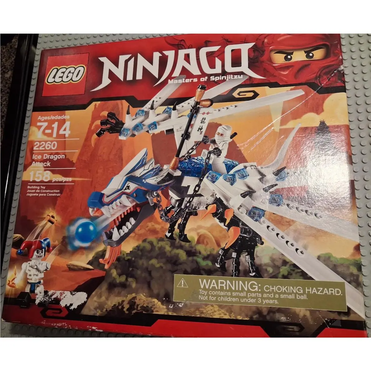 Lego Ninjago Ice Dragon Attack Box Dinged Up 2260