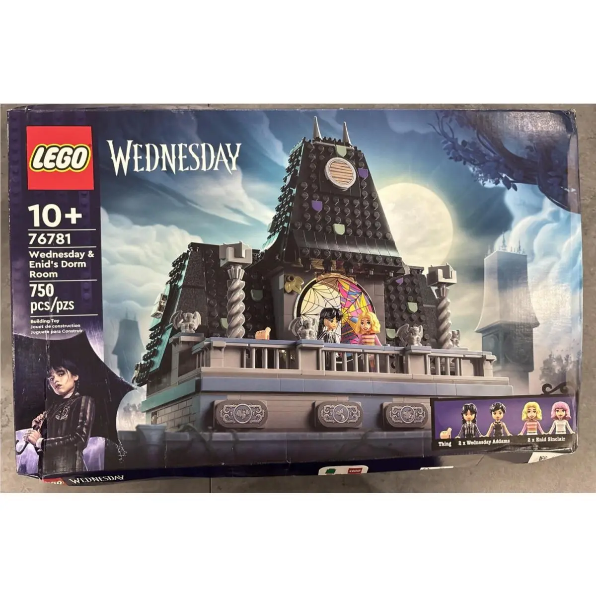 Lego 76781 Wednesday Enid`s Dorm Room 750 Pieces Ages 10+ Dented Box