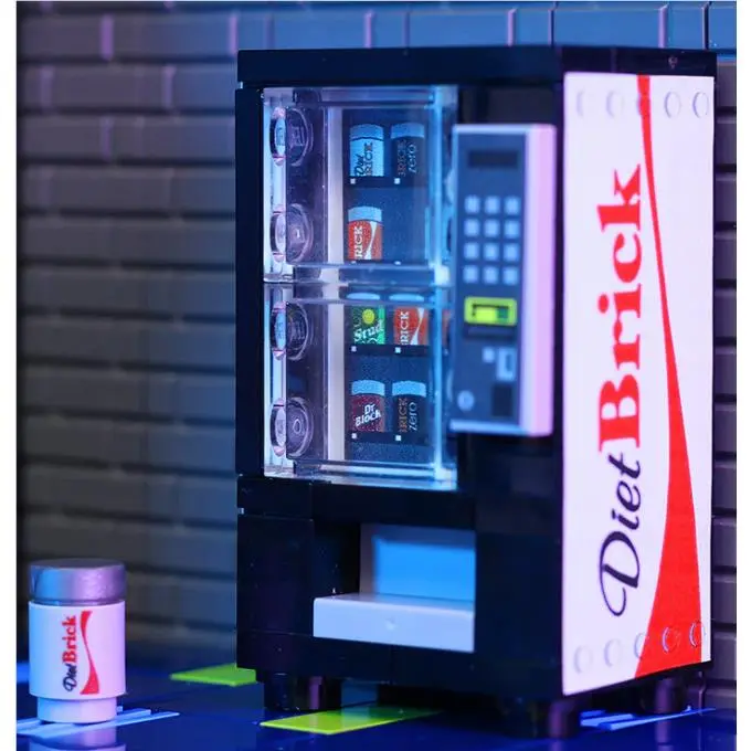 Lego Moc Diet Vending Machine Custom Printed Soda Vending