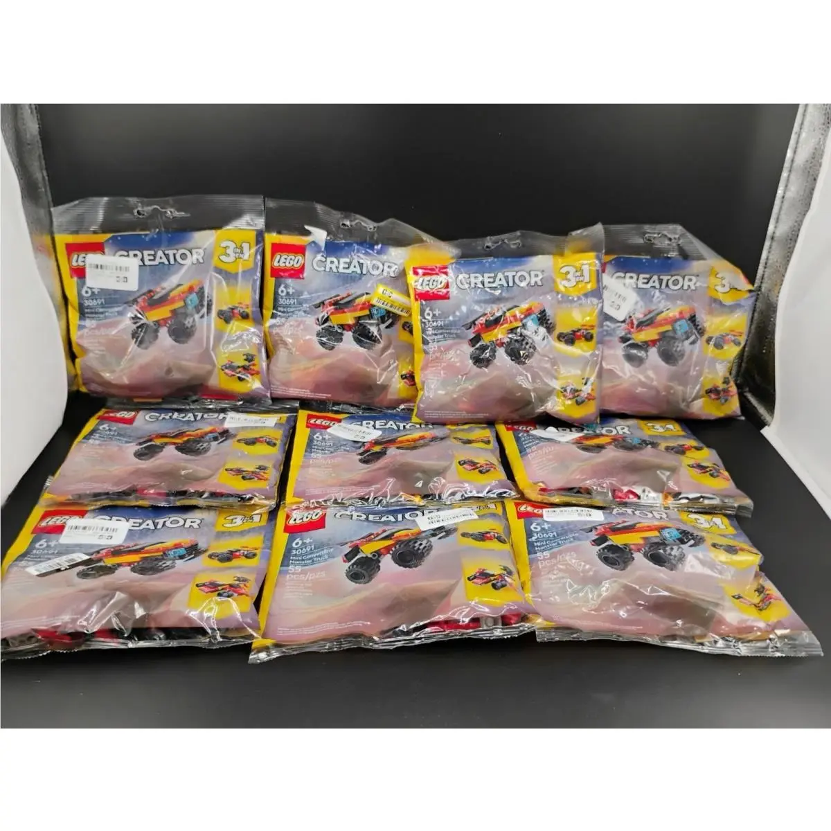 Lego Creator 3-in-1 Mini Convertible Monster Truck Set 30691 10 Packs
