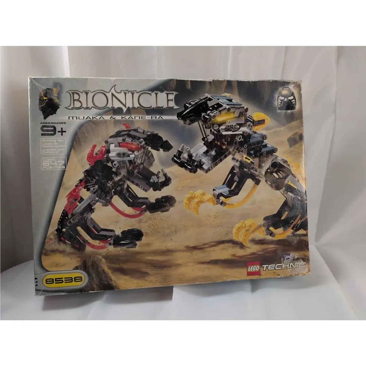 Lego Bionicle Rahi 8538 Muaka Kane-ra Complete Set 647 Pieces