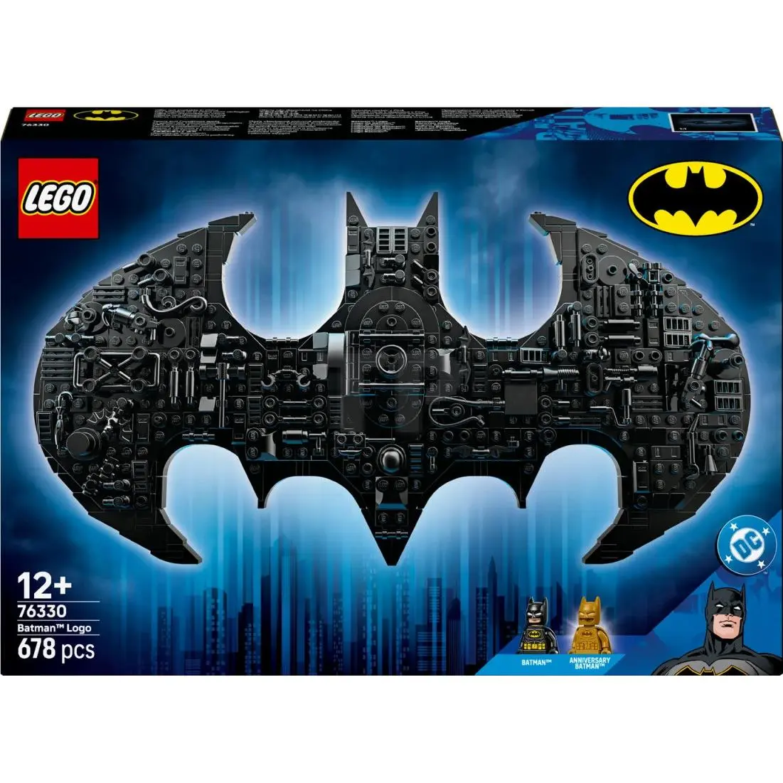 Lego DC Batman: Batman Logo 76330 Building Set Classic Golden Batman Minifigur
