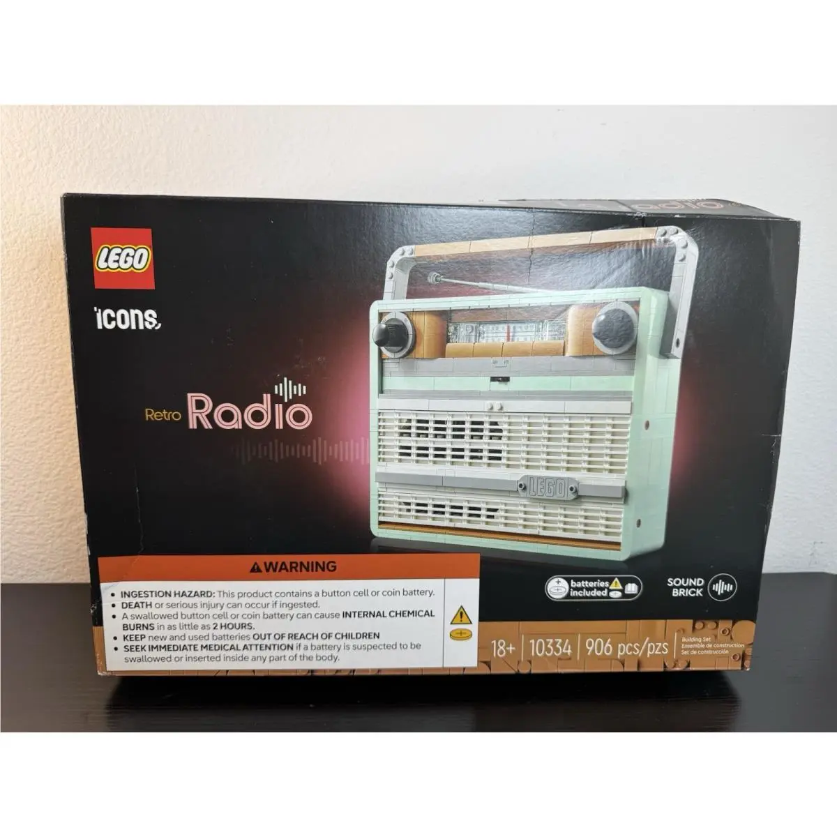 Lego Icons Retro Radio Building Set For Adults 10334 906 Pieces