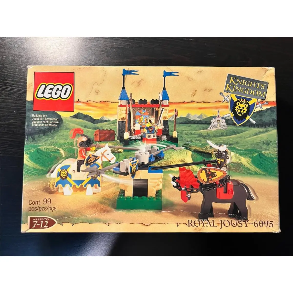 Lego Castle Royal Joust Set 6095 Knights Kingdom 2000 Retired Box A1