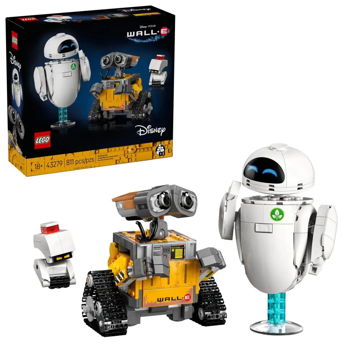Lego Disney Pixar Wall-e Eve Building Set For Adults Ages 18+ Multicolor