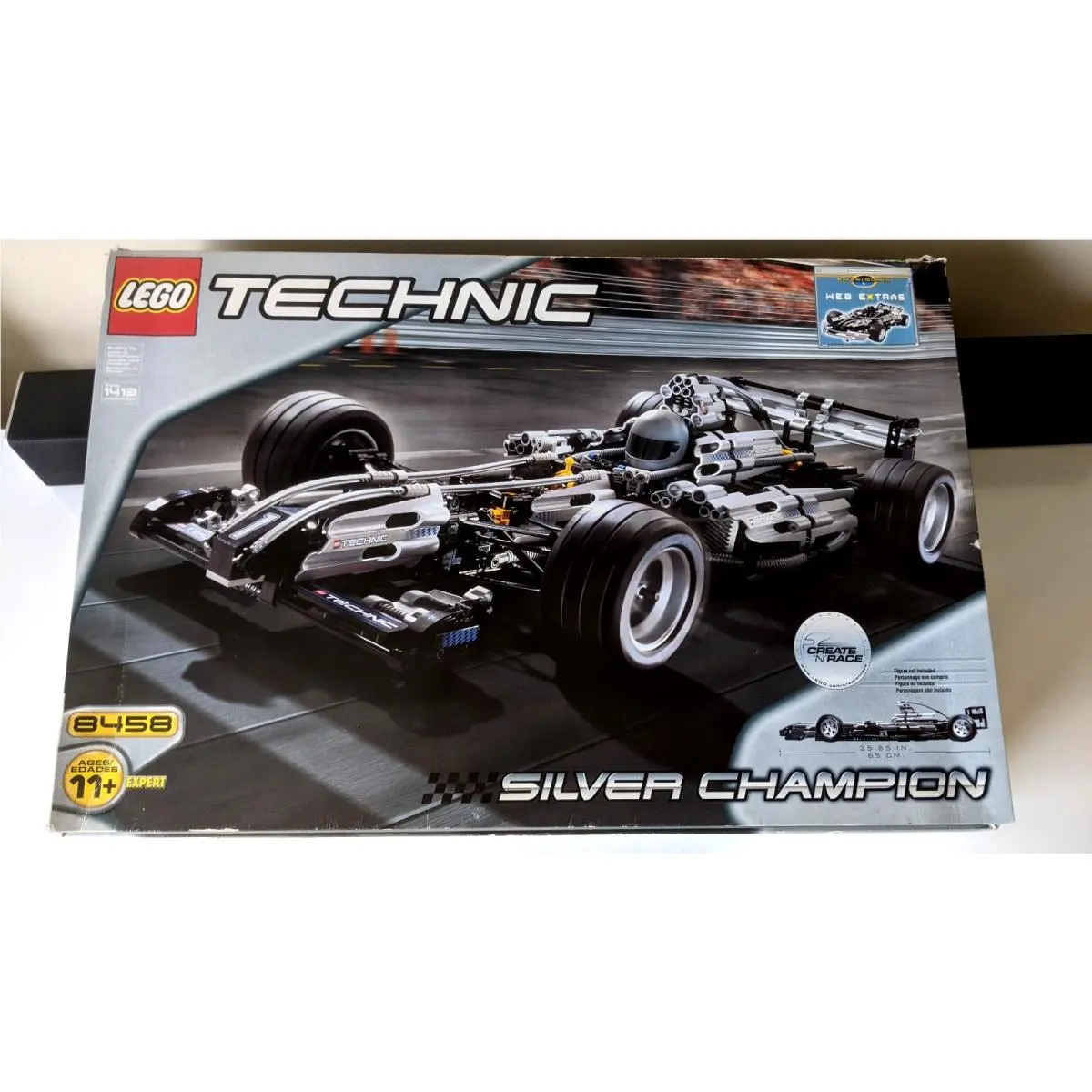 Lego 8458 Technic: Silver Champion F1 Race Car Truck Kit - Bags