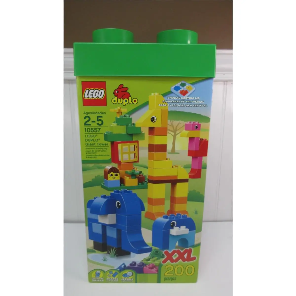 Lego Duplo Giant Tower Set 10557 Building Blocks 200+ Pieces Ages 2-5
