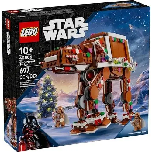 Lego Star Wars Gingerbread At-at Walker Christmas Craft Building Set For Kids