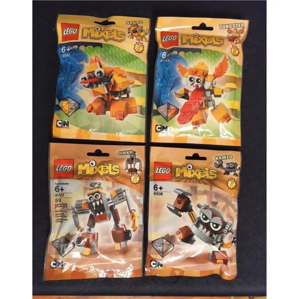 Lego Mixels Series 5 Tungster 41544 Spugg 41542 Jinky 41537 Kamzo 41538 All