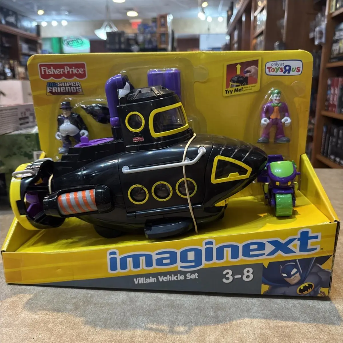 Imaginext DC Super Friends Penguin Sub Villain Vehicle Set CosBman679