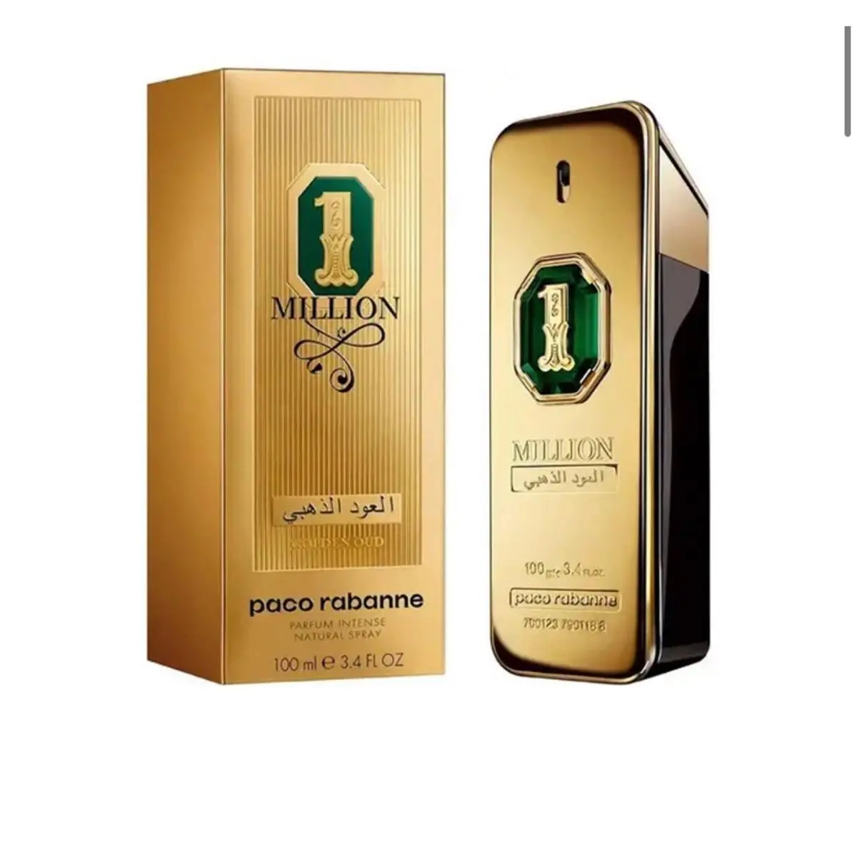 Paco Rabanne 1 Million Golden Oud Parfum Intense 3.4oz 100ml Men