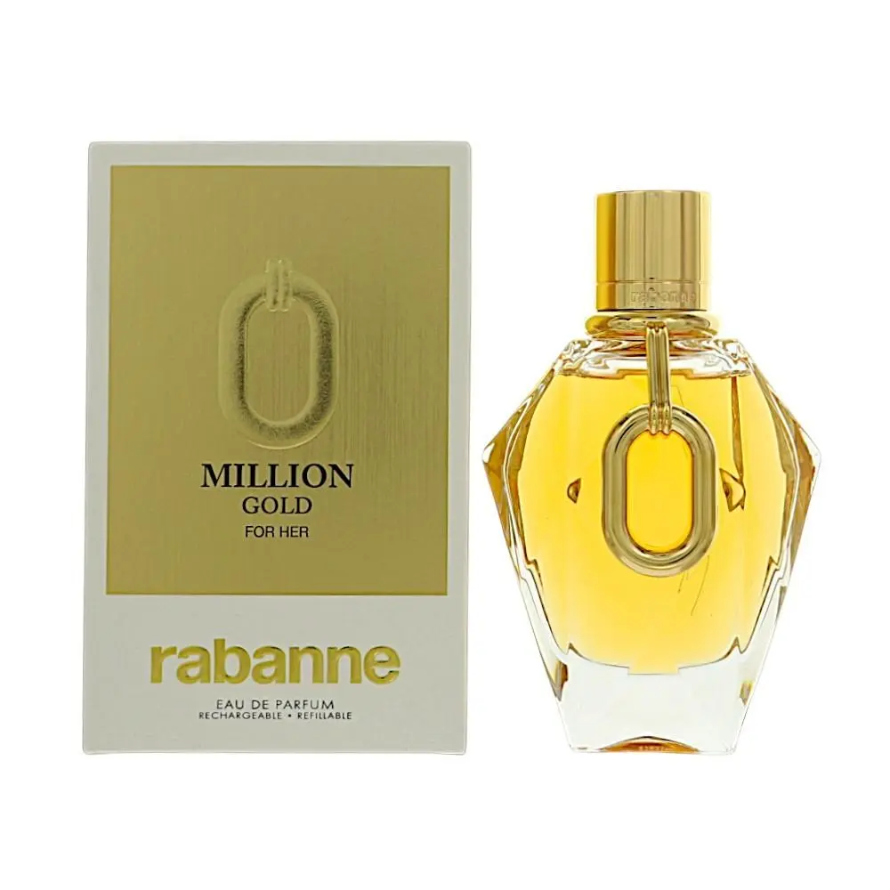 Million Gold 3 Oz Eau De Parfum Spray by Paco Rabanne Box For Women
