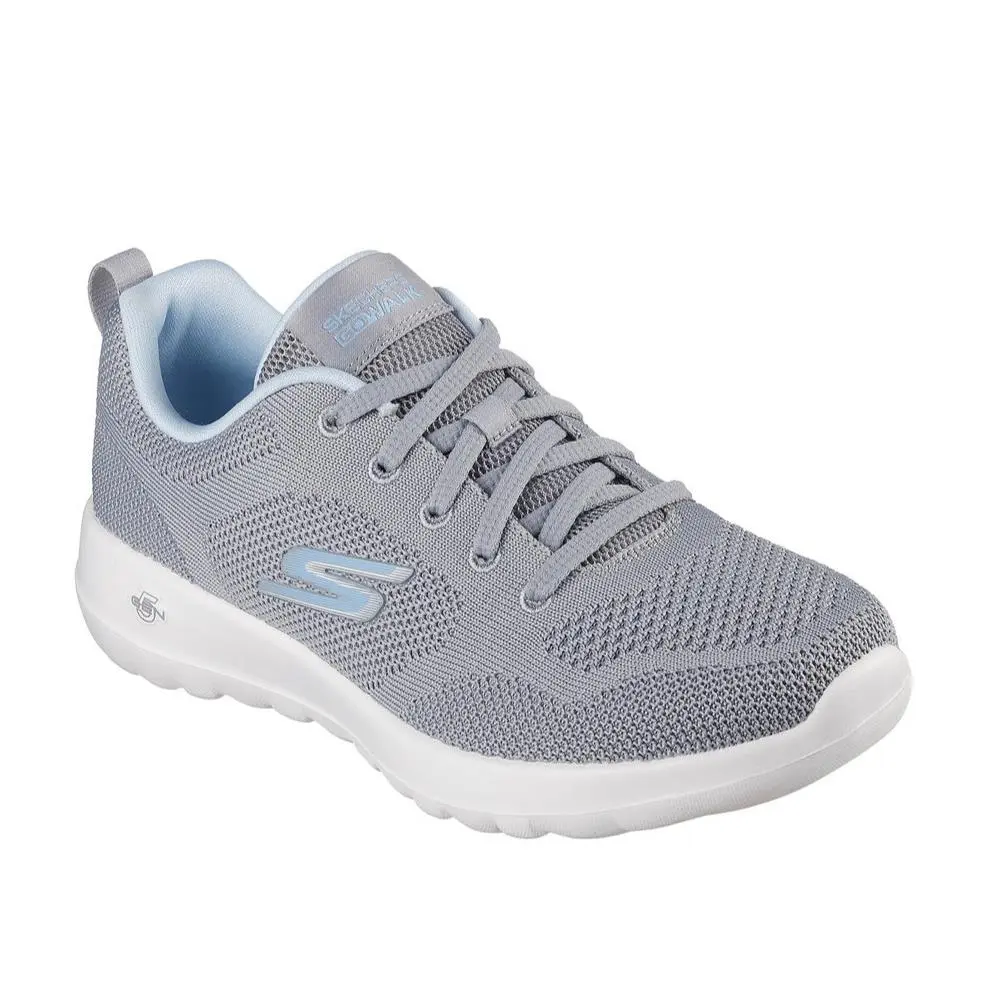 Skechers Go Walk Joy - Violet Women’s Memory Foam Walking Shoes Grey/ Blue - Grey/ Blue