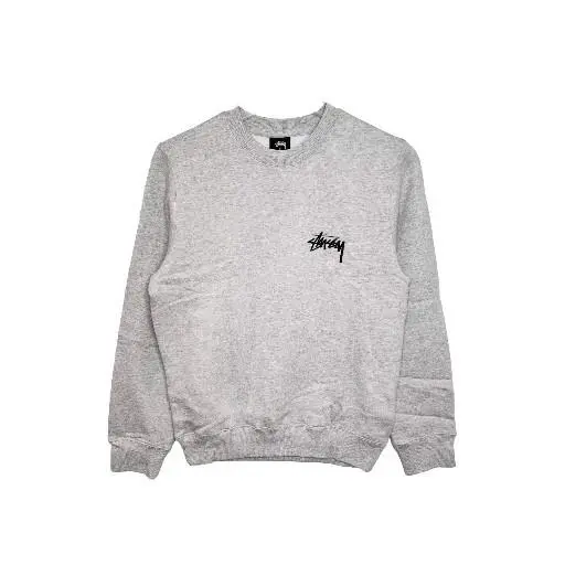 Mens Size Small Grey Ocular Crew Sweater by Stussy