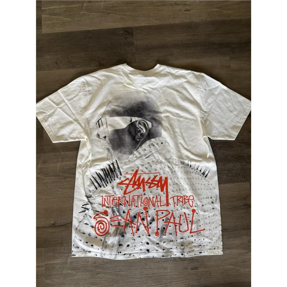 Size Large 1 of 1 Translucent Stussy X Sean Paul Graphic Tee Rare Only 1
