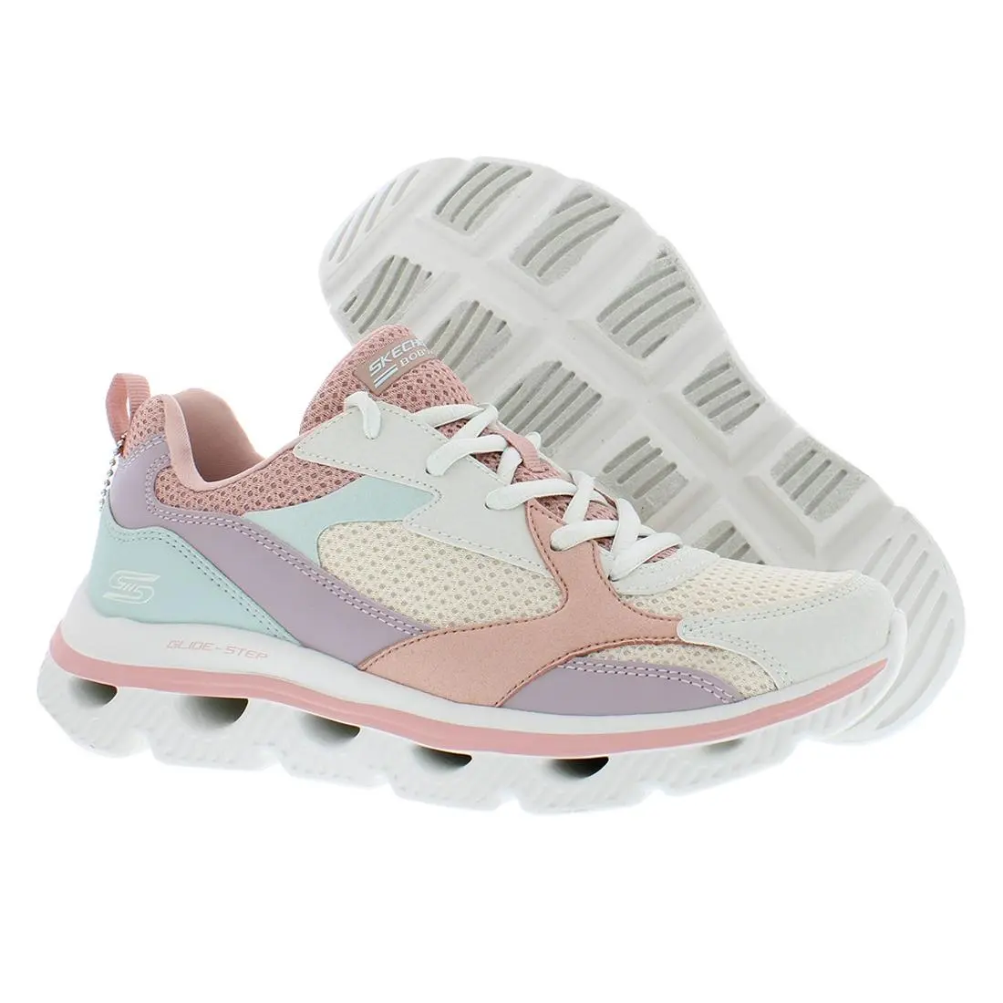 Skechers Arc Waves - Glide Fly Womens Shoes Size 9.5 Color: Pink/multicolored - Pink/Multicolored, Main: Pink