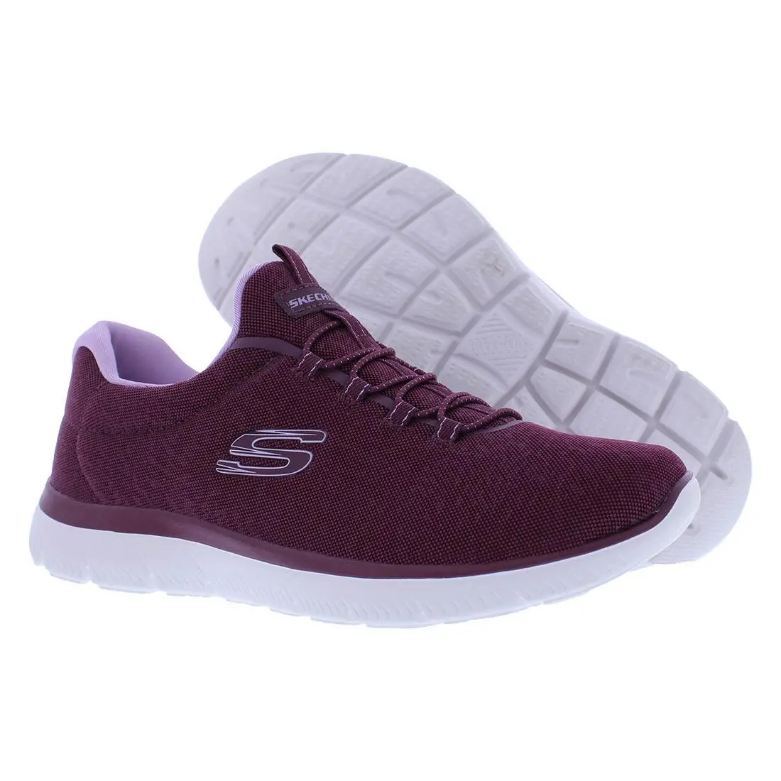 Skechers Summits Gleaming Gleam Slip On Womens Shoes Size 9.5 Color: Plum