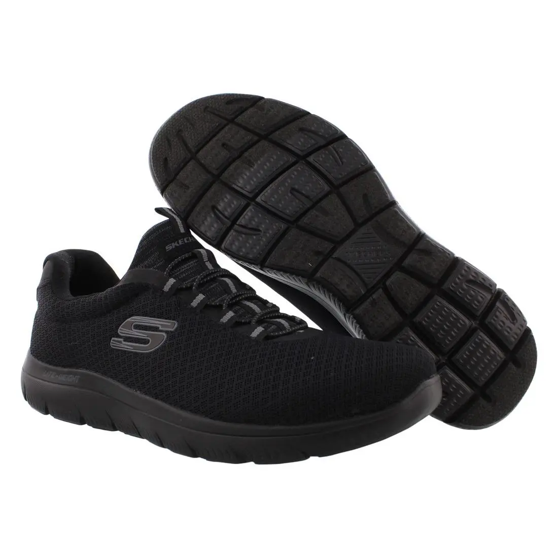 Summits Mens Shoes Size 7.5 Color: Black Mesh Trim by Skechers