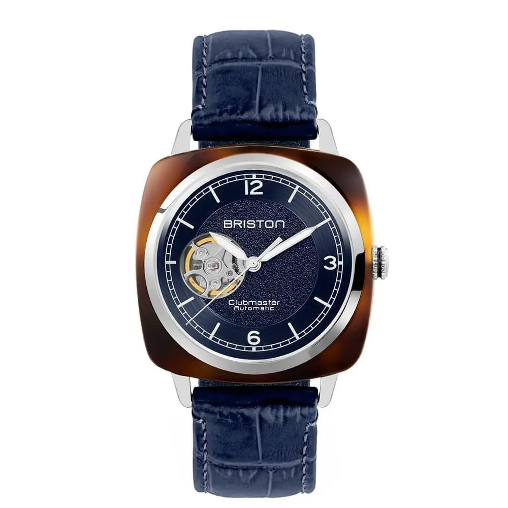 Briston Clubmaster Legend Classic Open Automatic Blue Watch - 25739.SA.T.15.LANV