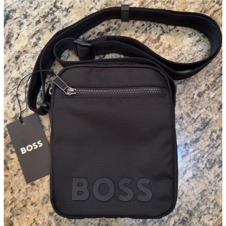 Hugo Boss Catch 2.0 Zip Shoulder Crossbody Bag Black 50553844