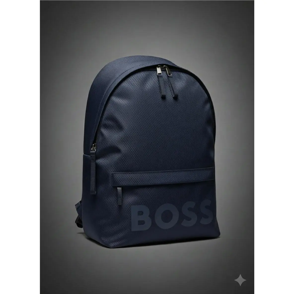Hugo Boss Pixel Backpack Navy Blue Ripstop Laptop Sleeve 17 Designer Bag