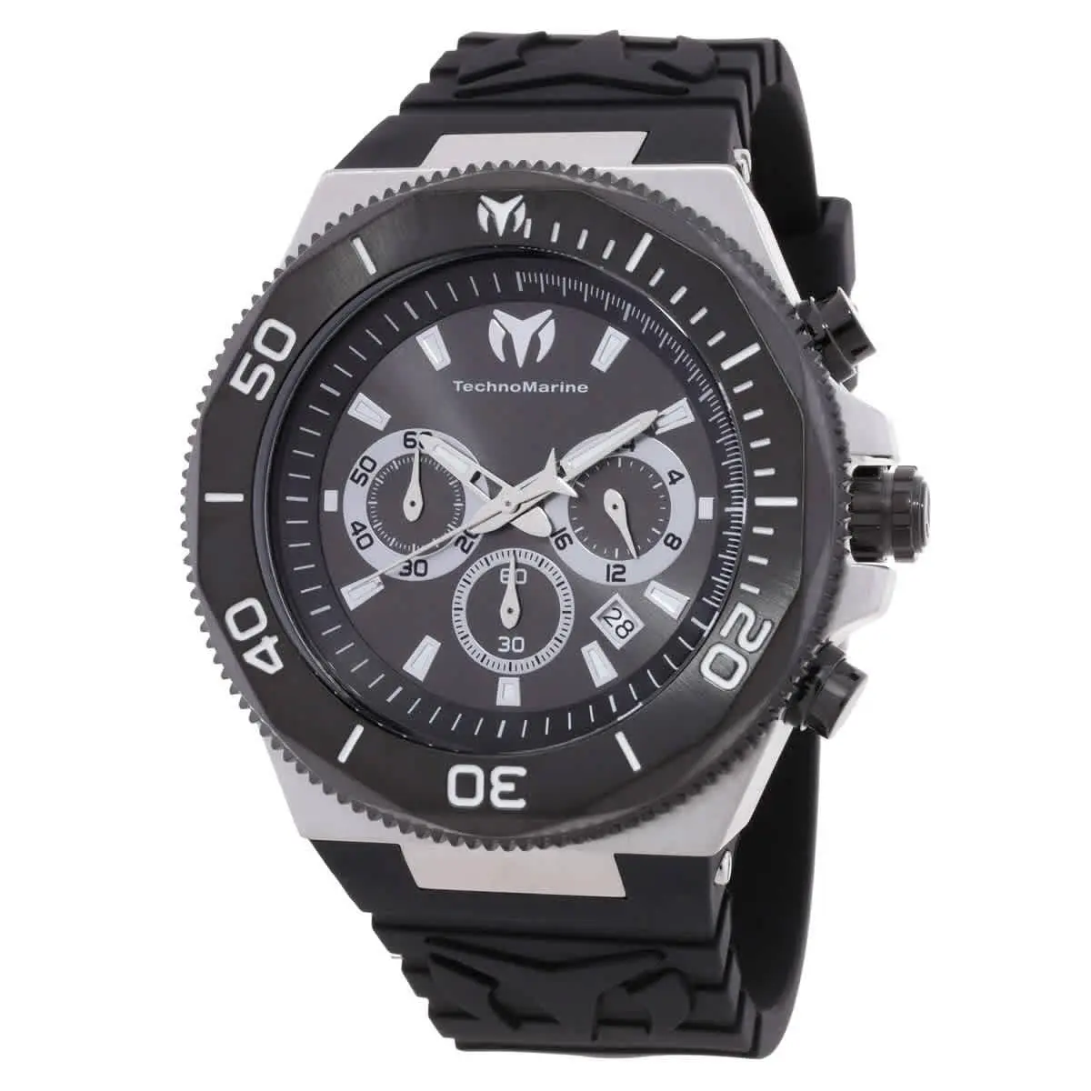 Technomarine TM-224014 Manta Silver and Black Dial 49.00 mm Men`s Watch