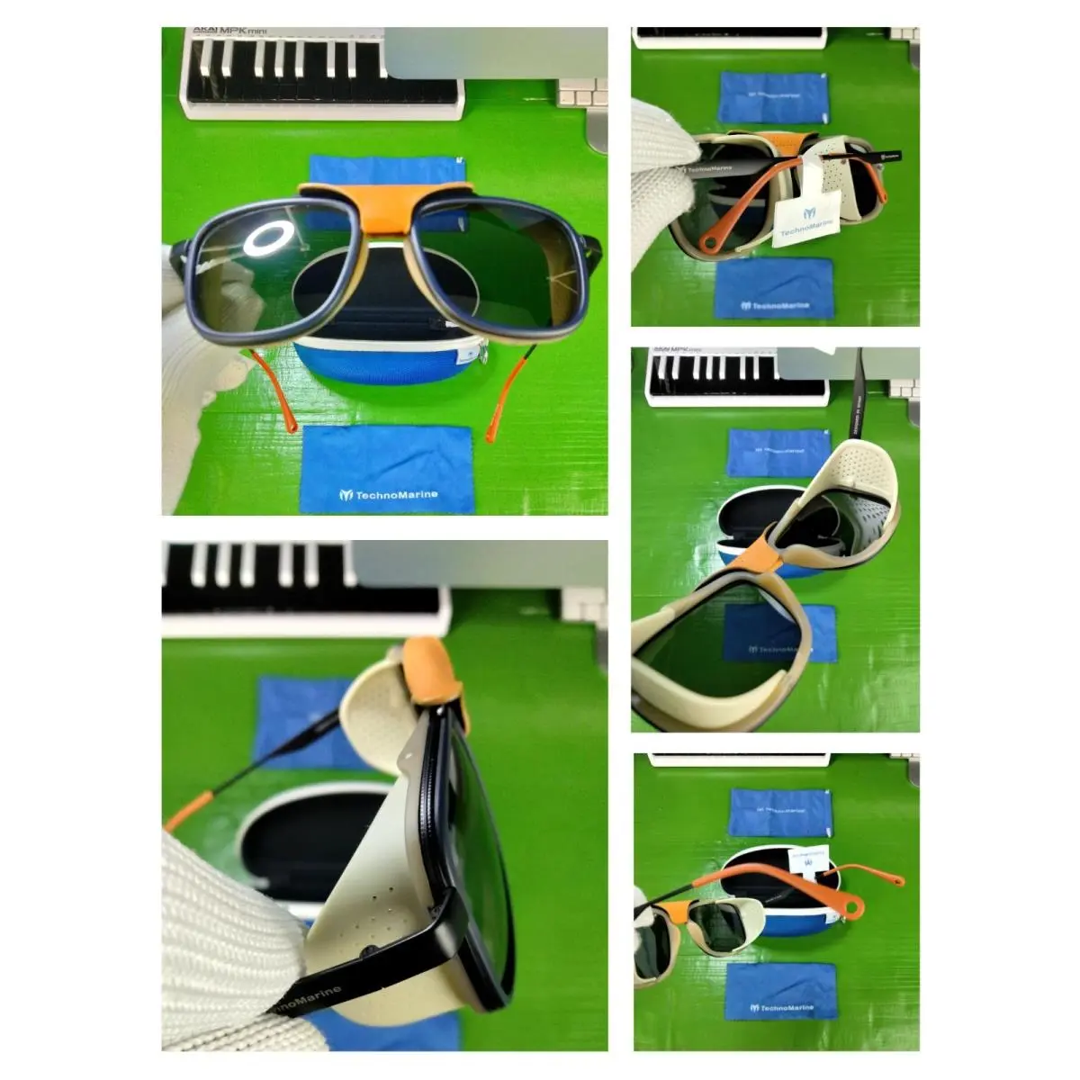 Technomarine Chill Polarized Sunglasses Silver Mirror Black Frame O/k/ow/d Trim