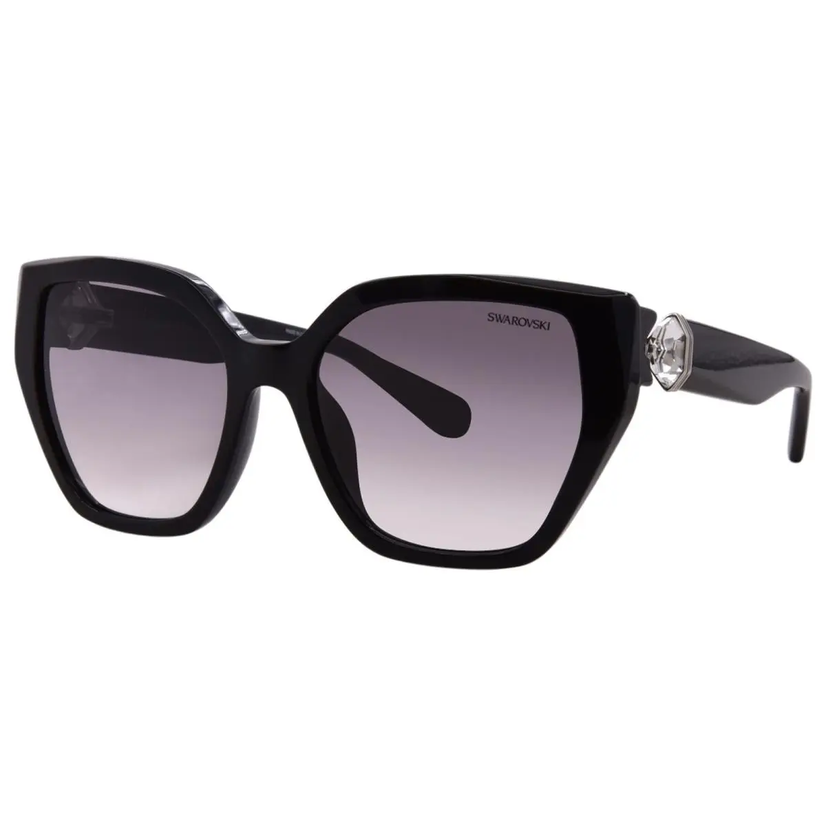 Swarovski SK6044U 109174 Sunglasses Women`s Striped Brown/brown Gradient 56mm