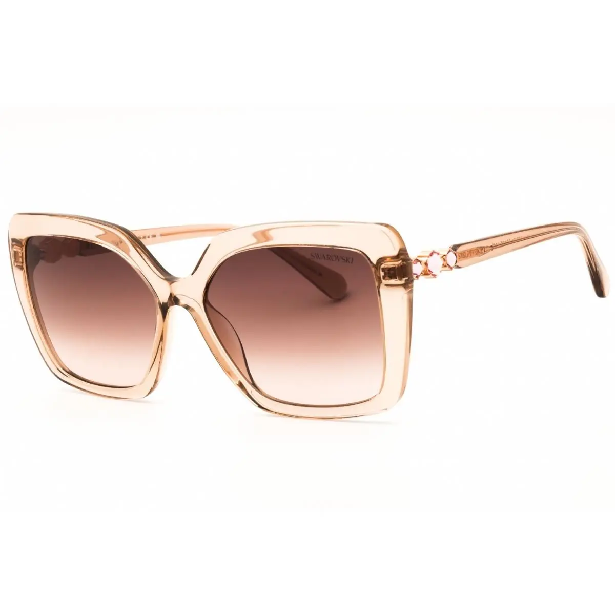 SK6049 106313 Transparent Beige/brown 57-16-145 Sunglasses by Swarovski