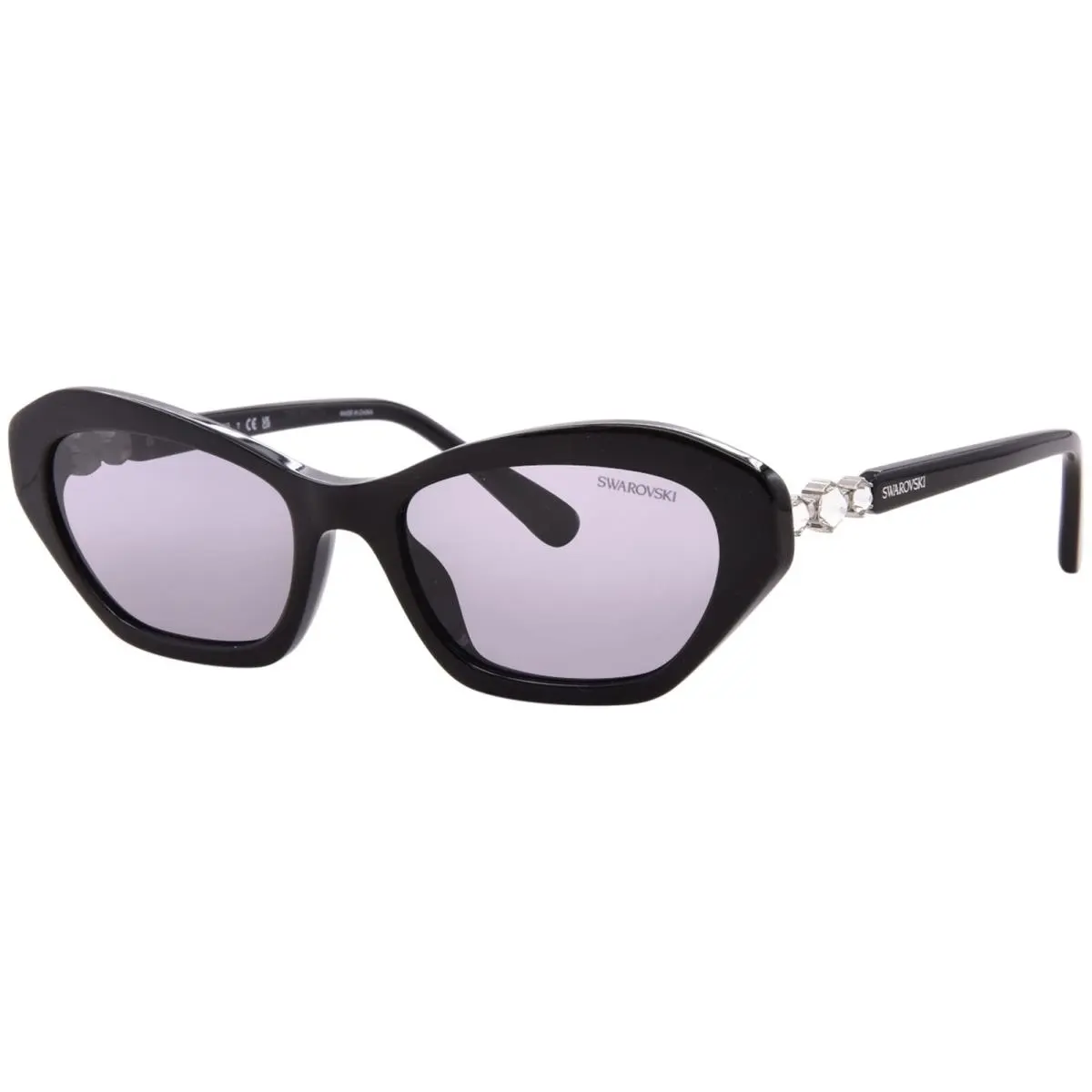 Swarovski SK6048 108473 Sunglasses Women`s Transparent Brown/brown 54mm