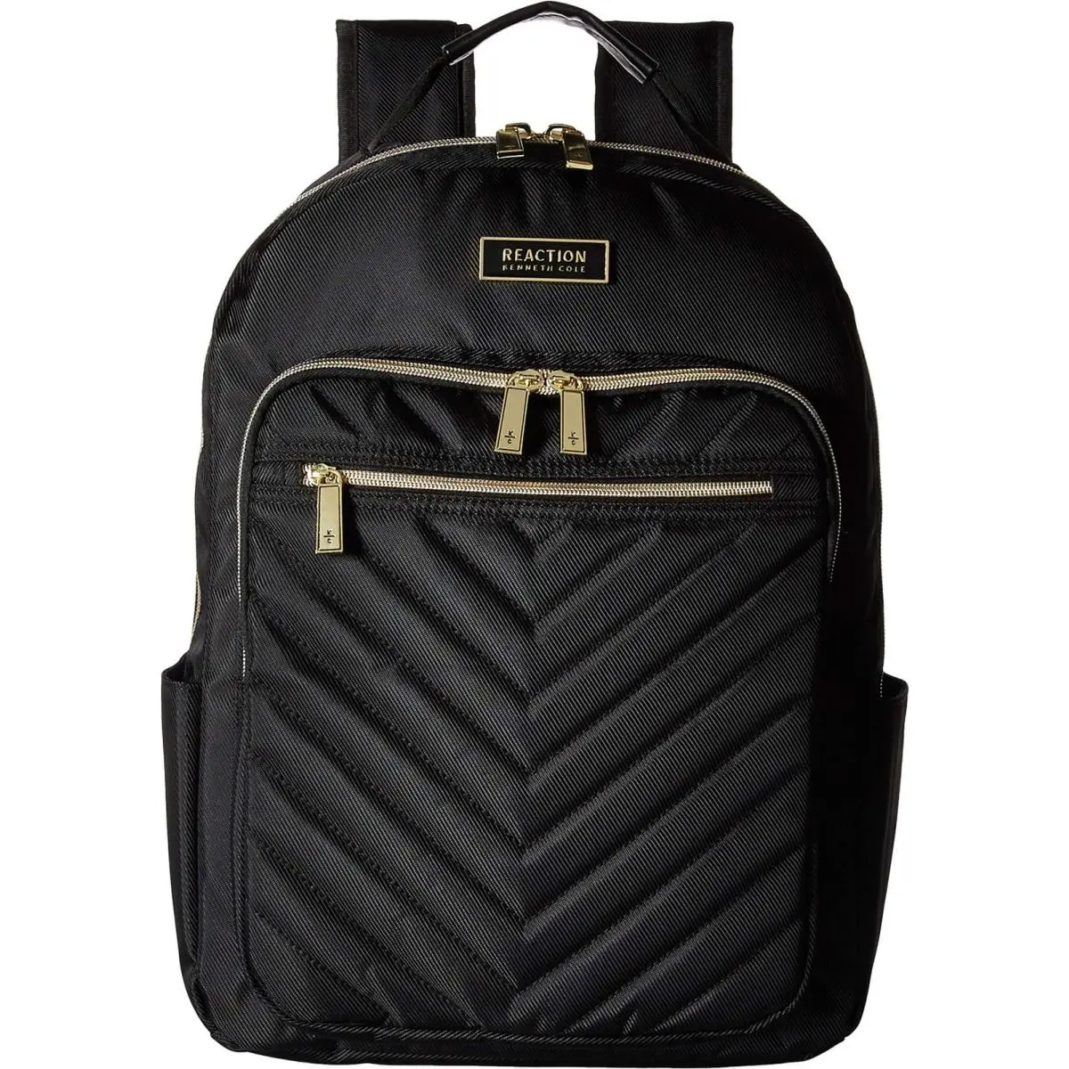 Kenneth Cole Women`s Chelsea Chevron 15 Laptop and Backpack Black
