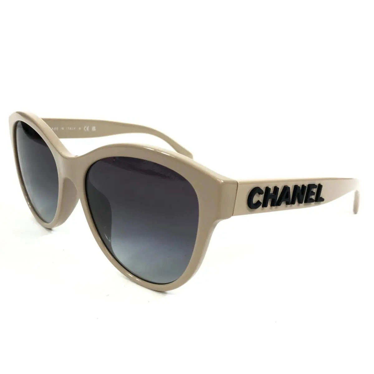 Chanel Sunglasses 5458-A c.1520/S6 Beige Asian Fit Frames w Grey Gradient Lenses