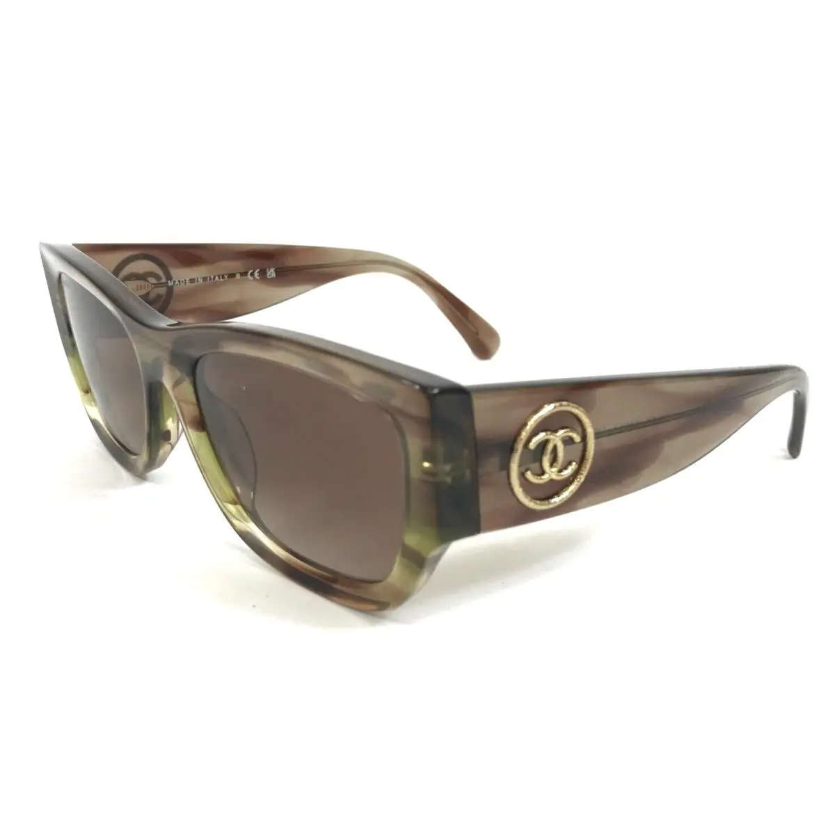 Chanel Sunglasses 5507-A c.1743/S5 Khaki Brown Transparent Asian Fit Frames