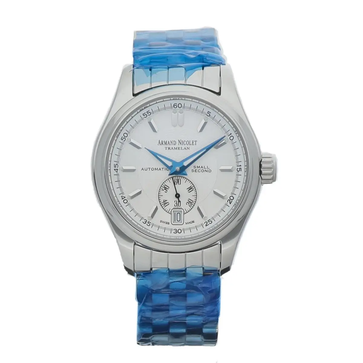 Armand Nicolet 9045-1-AG-M9060 38 mm Steel White Dial Automatic Wrist Watch