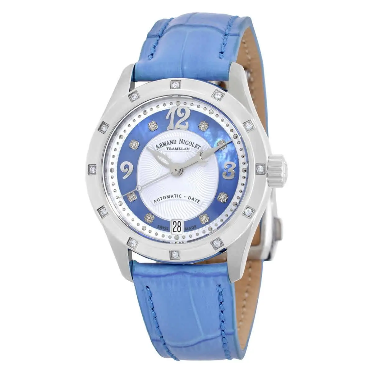 Armand Nicolet M03-3 Automatic Diamond Ladies Watch A151GAA-AK-P882LV8