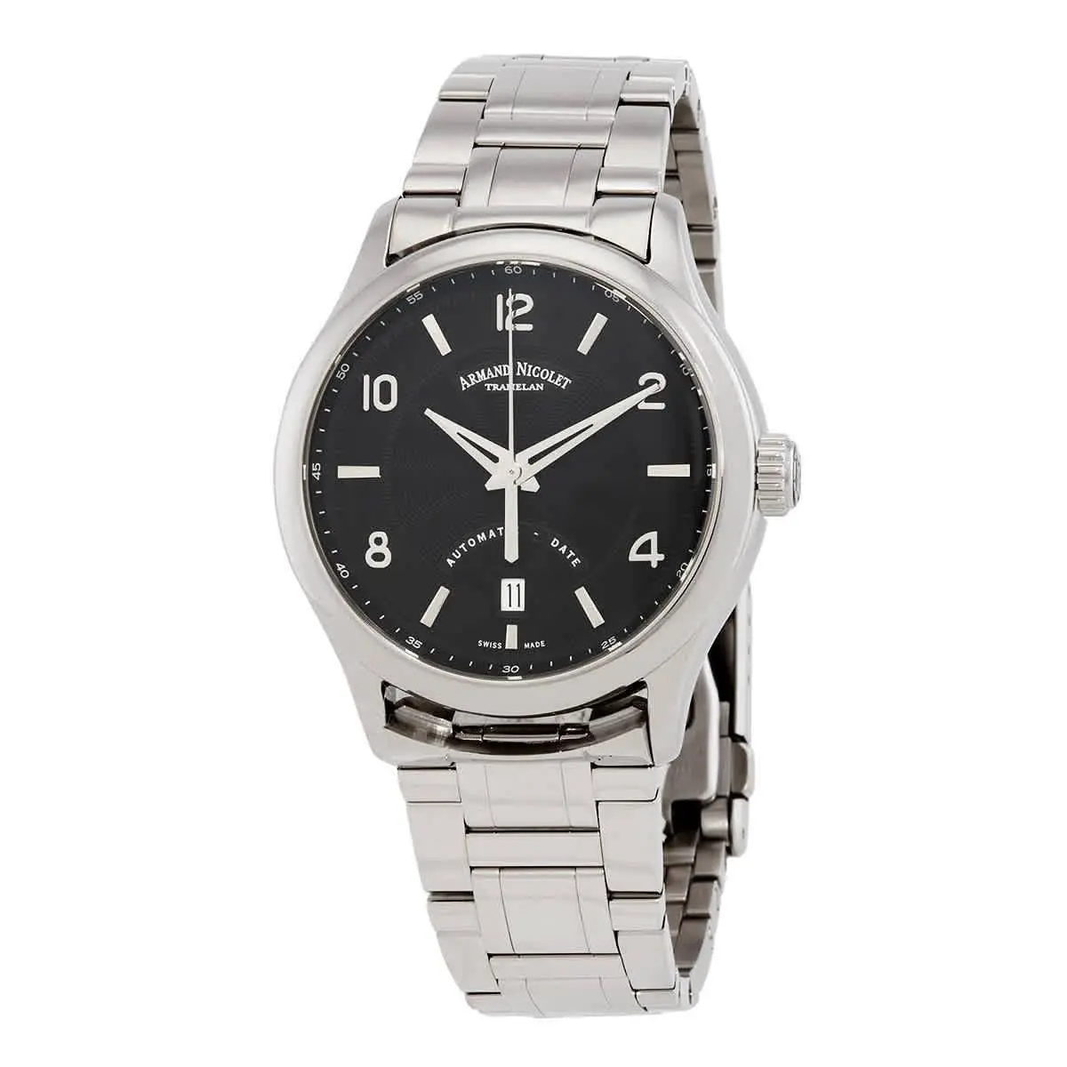 Armand Nicolet M02-4 Automatic Black Dial Men`s Watch A840AAA-NR-M9742
