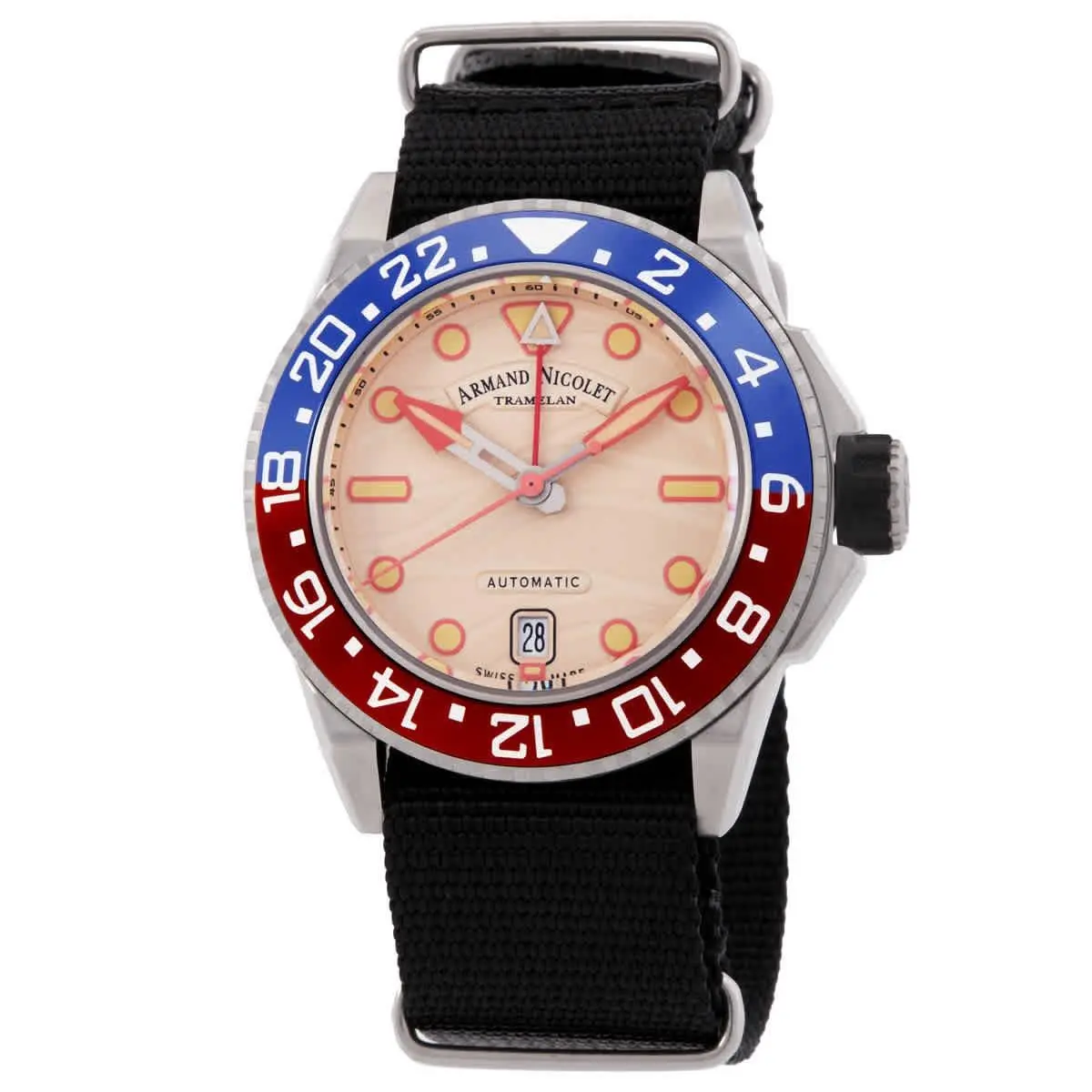 Jsh Gmt Automatic Men`s Watch A487RGN-KO-BN24481AANN by Armand Nicolet