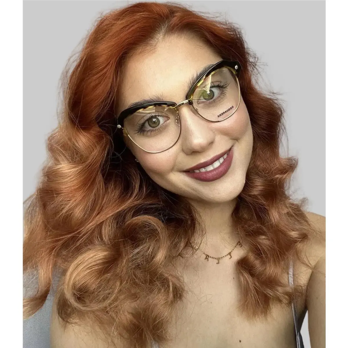 DSQUARED2 DQ5152 052 Tortoise 53mm Oversized Women`s Eyeglasses by DSquared2