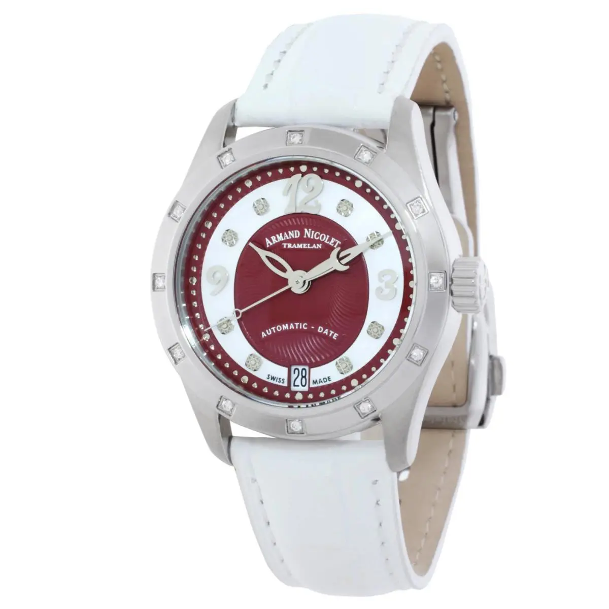 M03-3 Automatic Diamond Ladies Watch A151GAA-RN-P882BC8 by Armand Nicolet