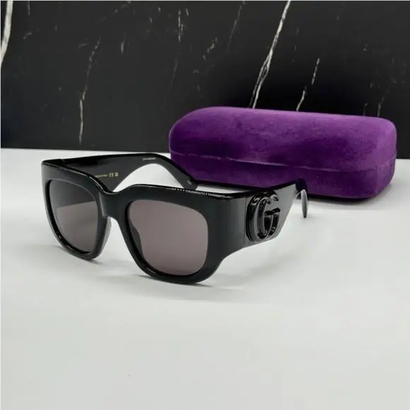 Oversized Square Women Black Sunglasses  GG1545S 001 by Gucci