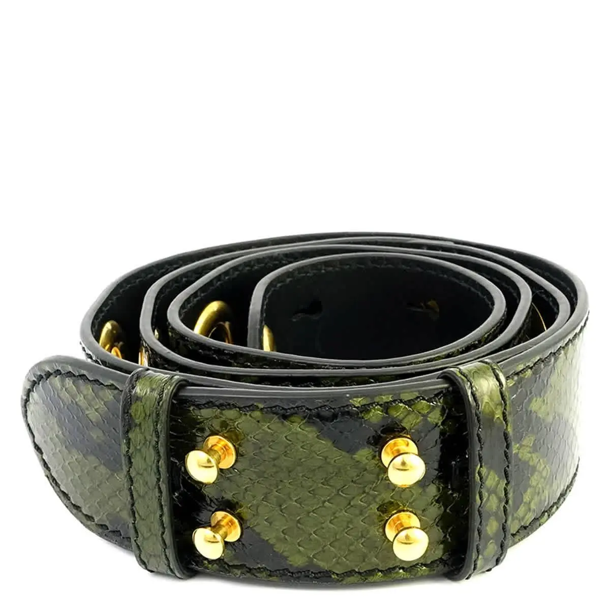 Burberry Ladies Vintage Green Croco-embossed Leather Bag Strap 4080158