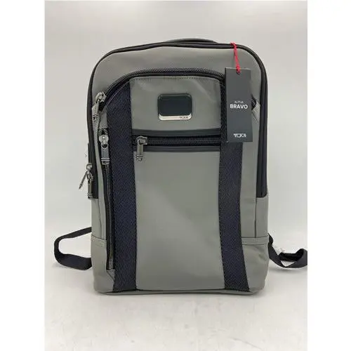 Tumi Alpha Bravo Ballistic Nylon Leather Davis Backpack Grey 153444-T003