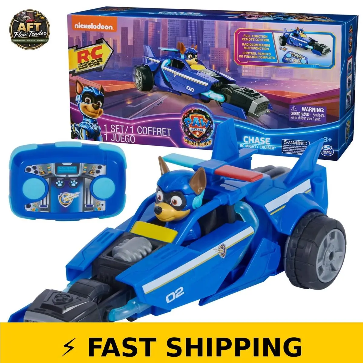 Paw Patrol Mighty Movie Remote Control Car - Chase