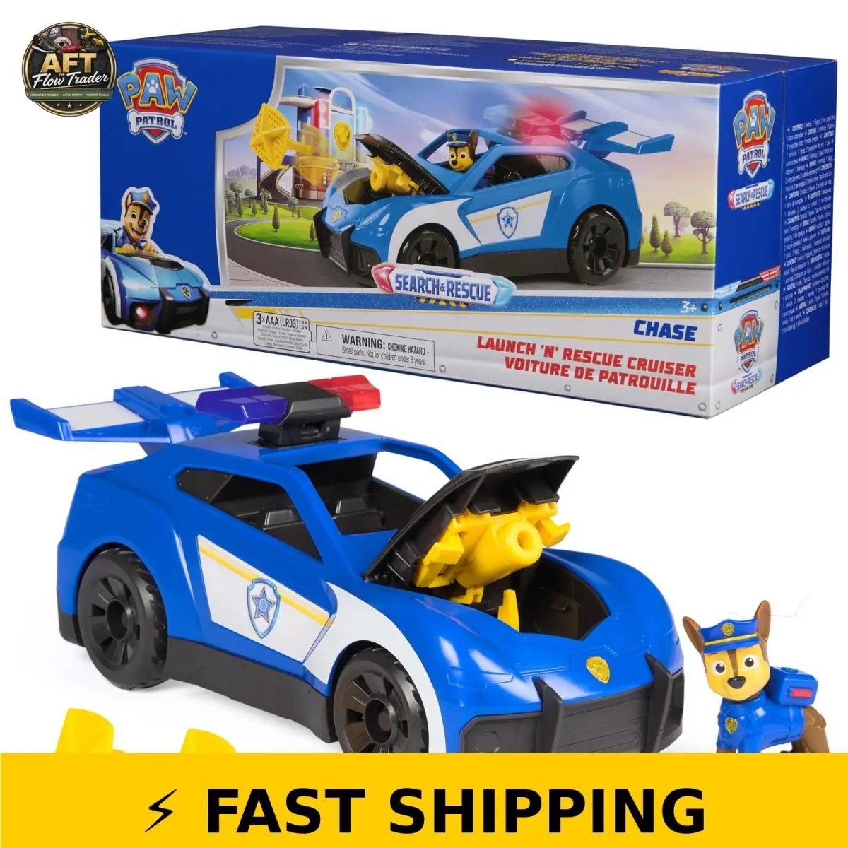Paw Patrol Chase Launch `n` Rescue Cruiser with Figure Projectiles