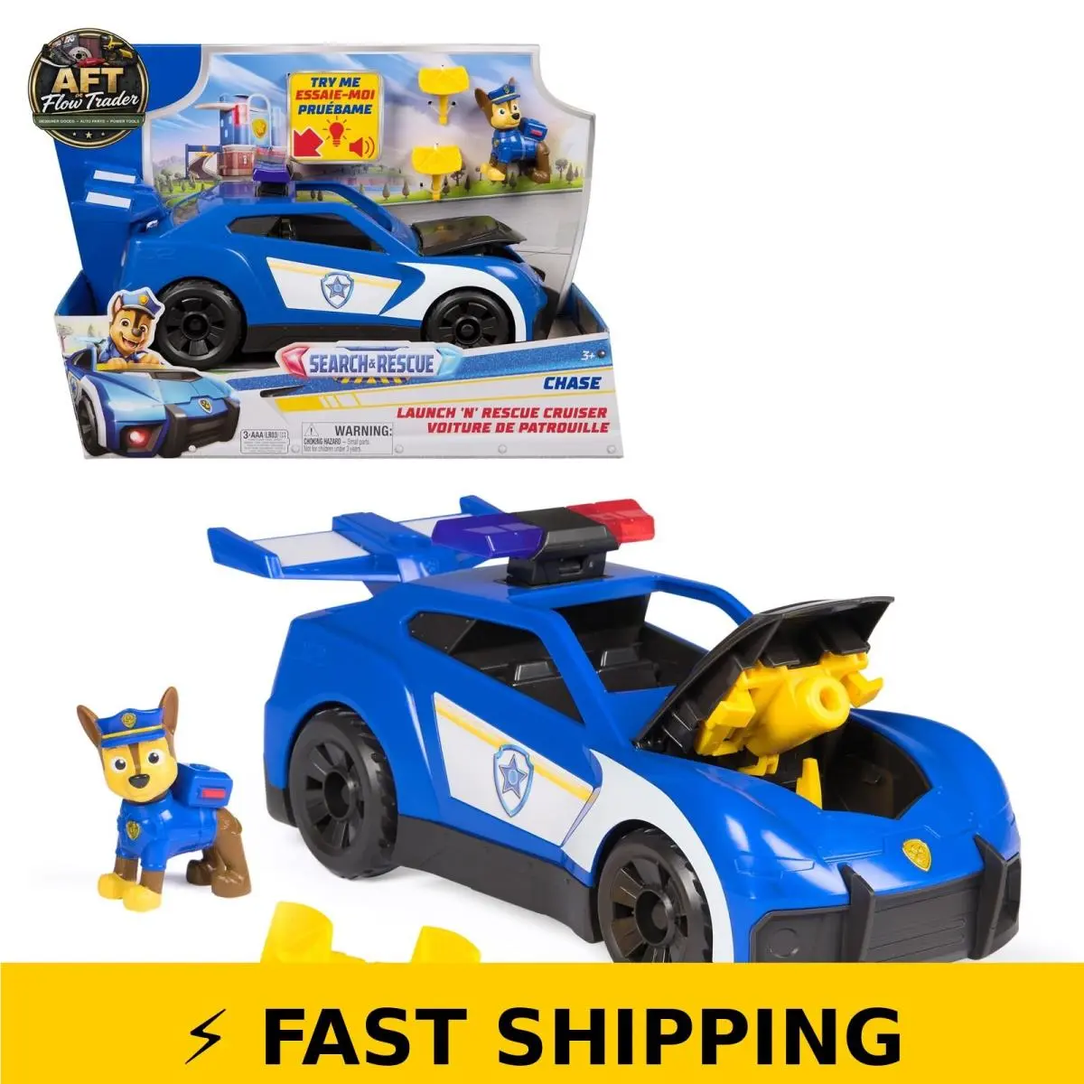 Paw Patrol Chase Launch `n` Rescue Cruiser with Lights Sounds