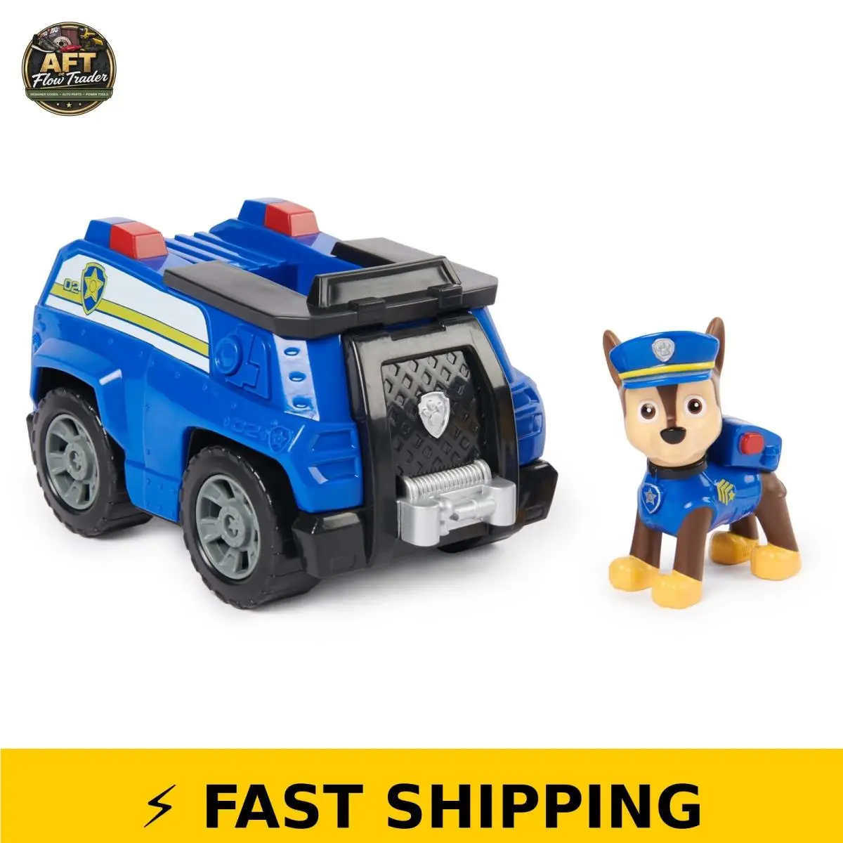 Paw Patrol Chase Patrol Cruiser Toy Vehicle with Figure
