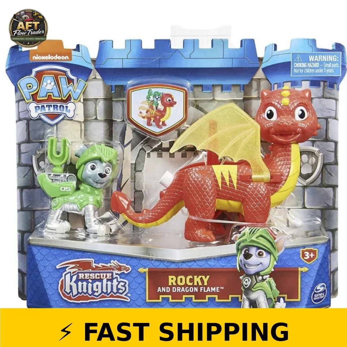 Paw Patrol Rescue Knights - Rocky and Dragon Flame