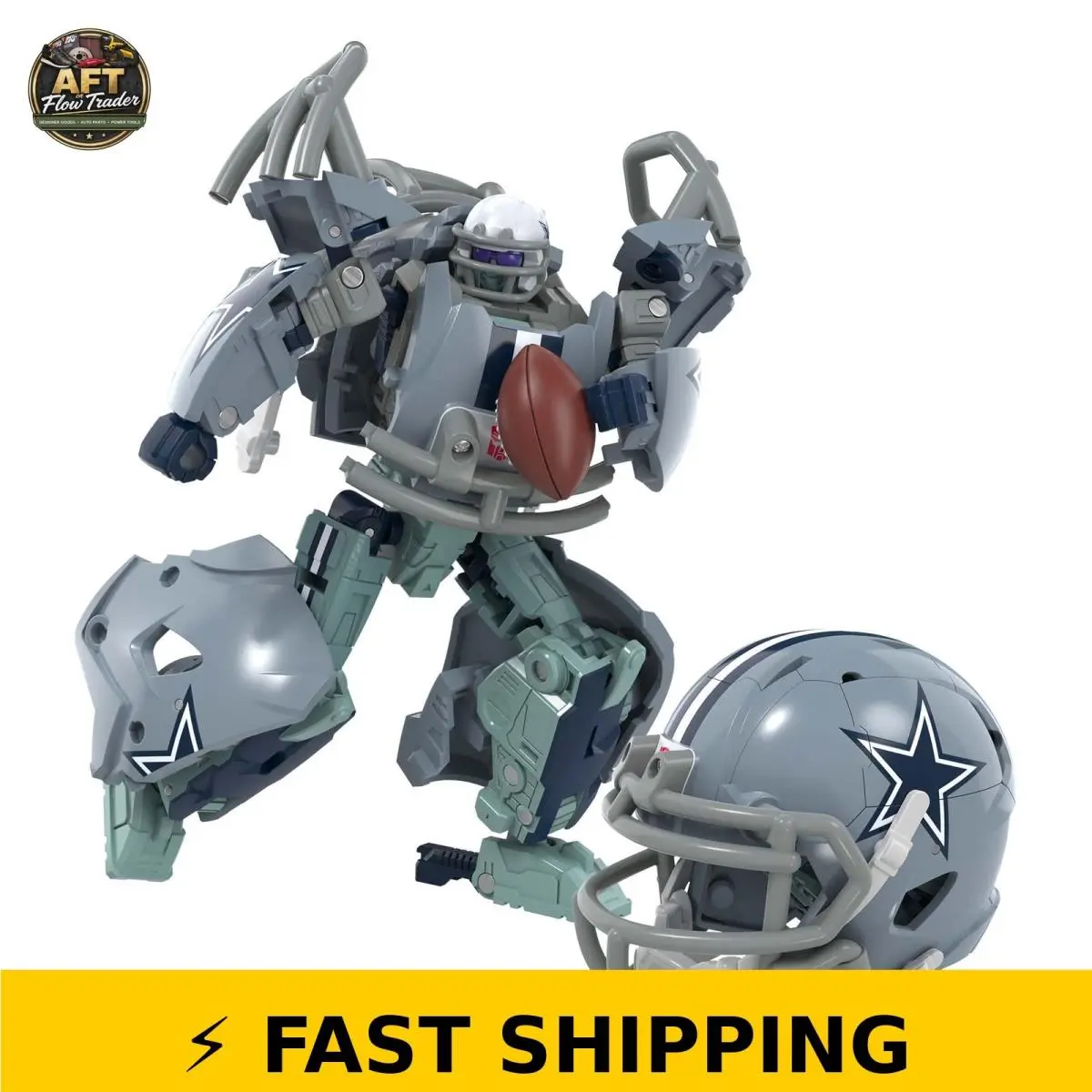 Transformers Nfl Dallas Cowboys Starblitz Action Figure 5.5-Inch