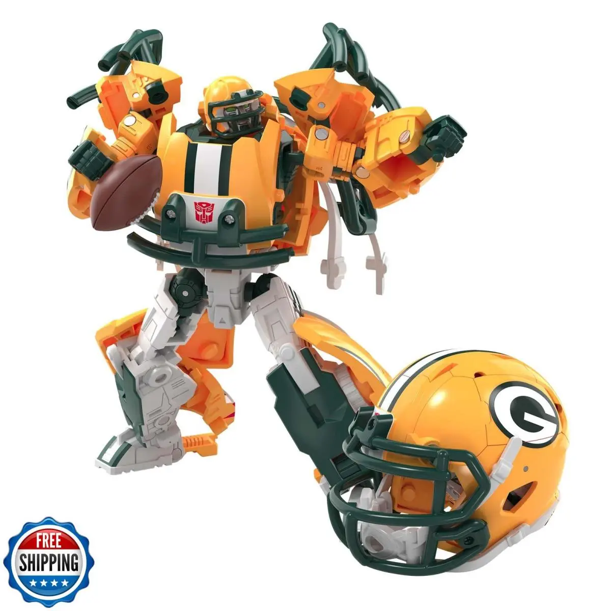 Transformers Nfl Green Bay Packers Tundra Prime 5.5-Inch Action F