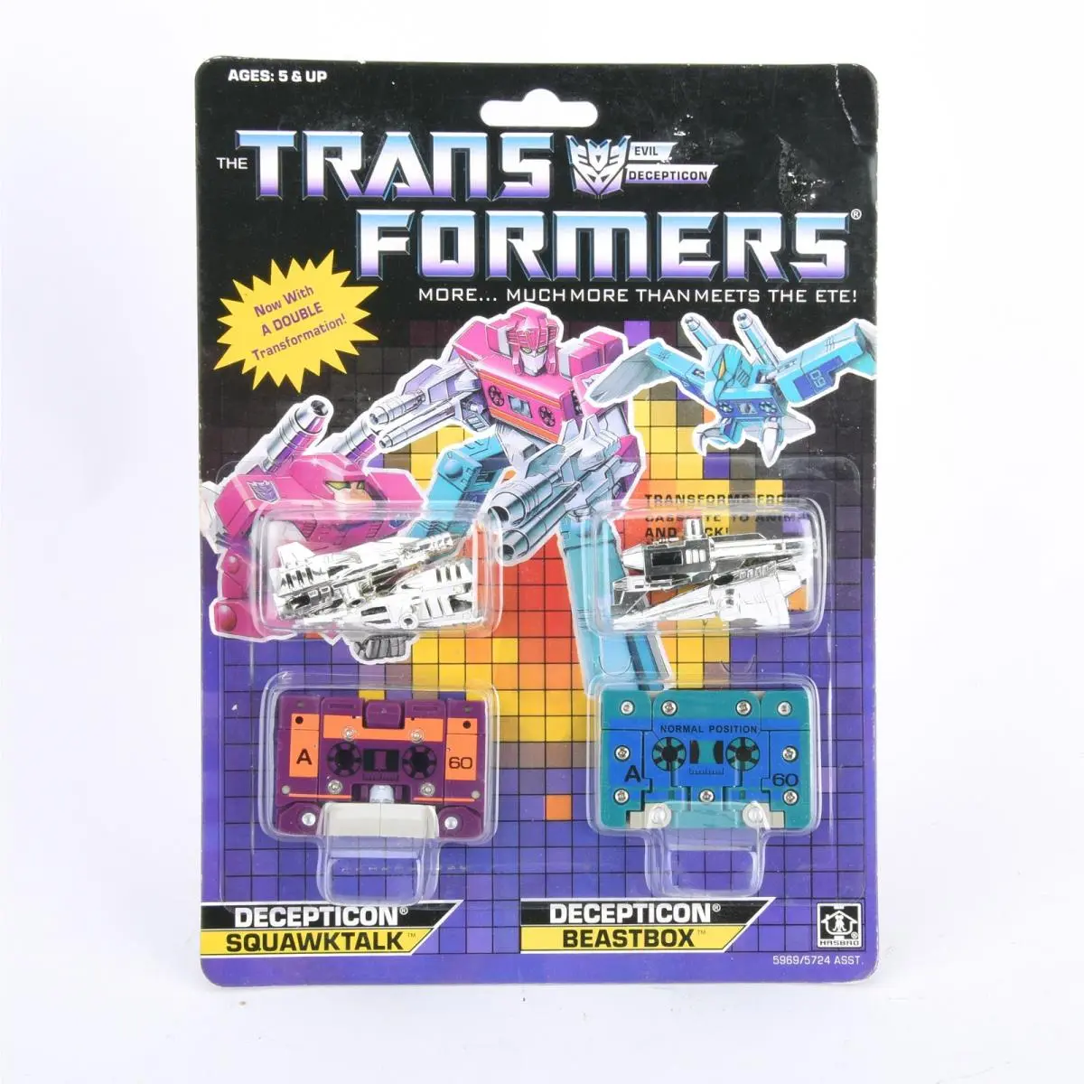 Transformers G1 Reissue Decepticons Squawktalk Beastbox Action Figure Toy